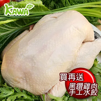 【巧活無毒肉品】黑鑽精緻全雞 ☆加贈-黑鑽雞肉手工水餃☆