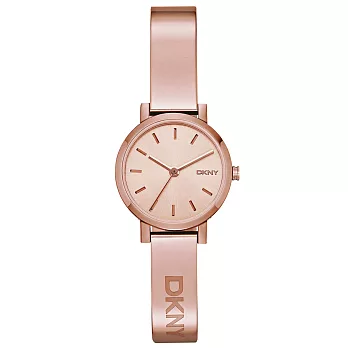 DKNY 經典愛戴時尚腕錶-玫瑰金