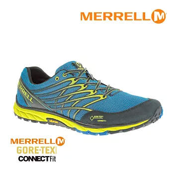 MERRELL 男Gore-Tex 赤足訓練越野跑鞋(ML01637)8藍/綠