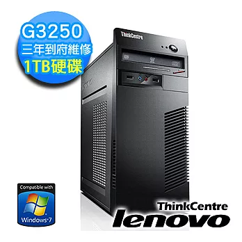 【Lenovo】ThinkCentre M73 Tower G3250 雙核心 大容量Win7專業電腦(10B1A0K600)★附 原廠鍵盤滑鼠組★