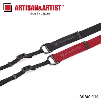 日本 ARTISAN＆ARTIST 帆布相機背帶 ACAM-116-紅色 (AA)