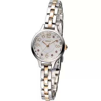 ALBA WIRED優雅甜美淑女腕錶 1N01-X216KS AC3V09X1銀色+玫瑰金色