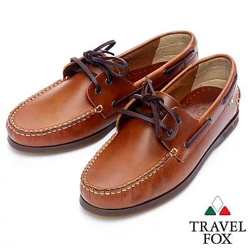 Travel Fox STYLE-經典帆船鞋914627-48-39駱駝色