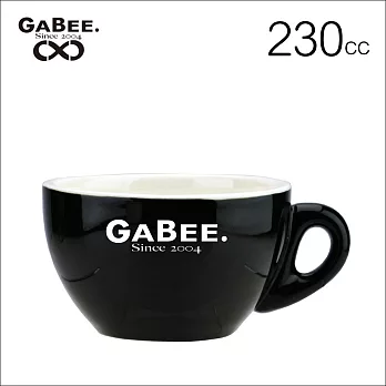 GABEE. 15號蛋形大卡布杯盤組(黑色)230CC (HG0758BK-1)
