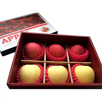【UH】優果園 - 幸福雙星蘋果禮盒(6顆/盒)