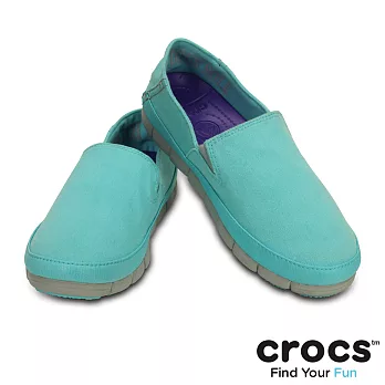 Crocs - 女款 - 女士舒躍奇樂幅鞋 -35淺湖藍/淺灰色