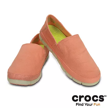 Crocs - 女款 - 女士舒躍奇樂幅鞋 -35西瓜紅/水泥灰色