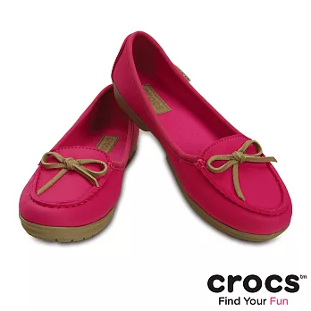 Crocs - 女款 - 女士卡樂彩芭蕾輕便鞋 -36糖果粉/滾草棕色