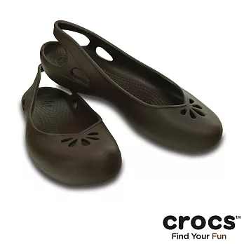 Crocs - 女款 - 派珀女鞋 -35紅褐色