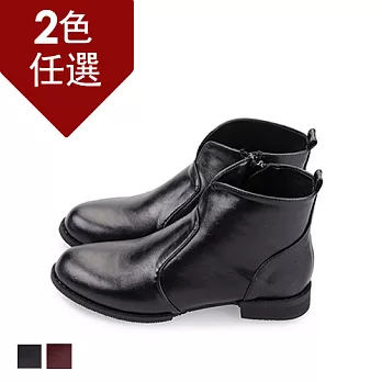 FUFA MIT簡約率性風木跟裸靴(FA21) -共兩色24黑