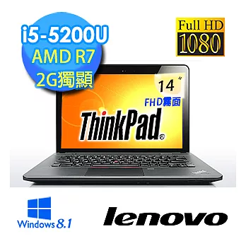 【Lenovo】ThinkPad E450 20DC0019TW 14吋FHD高畫質筆電 (i5-5200U/4G/2G獨/500G/Win8.1)