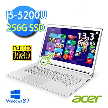 【Acer】S7-393-55204G25ews 13.3吋FHD畫質觸控筆電 (I5-5200U/4G/256GBSSD/Win8.1)