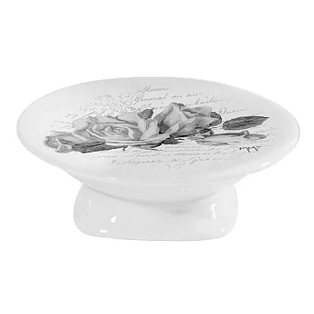 法國生活 Mathilde M. 瑪蒂恩 古典玫瑰圖紋香皂盤