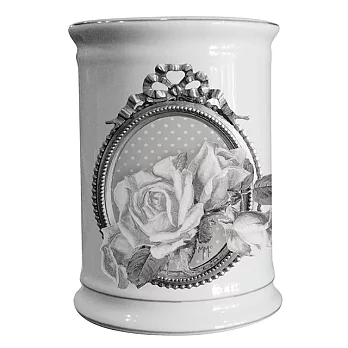 法國生活 Mathilde M. 瑪蒂恩 古典玫瑰圖紋牙刷杯