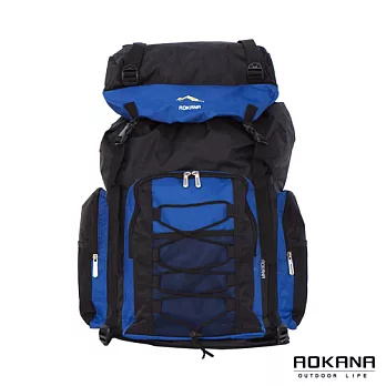 AOKANA奧卡納 輕量防潑水專業登山休閒雙肩後背包 容量可加大 (天空藍) 68-060