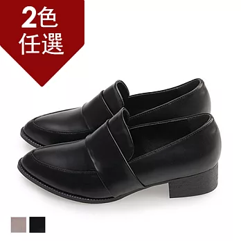 FUFA MIT知性氣質樂福鞋(FB05) - 共兩色23黑
