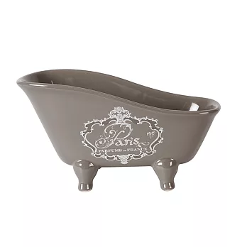 法國生活 Mathilde M. 瑪蒂恩 灰色巴黎圖紋小浴缸皂盤