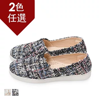 FUFA MIT小亮片毛呢懶人鞋(FE23) - 共兩色23黑