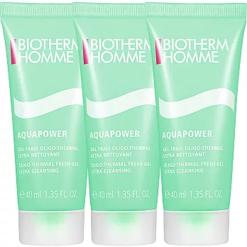 BIOTHERM 碧兒泉 男仕活泉多水潔面露(40ml)*3