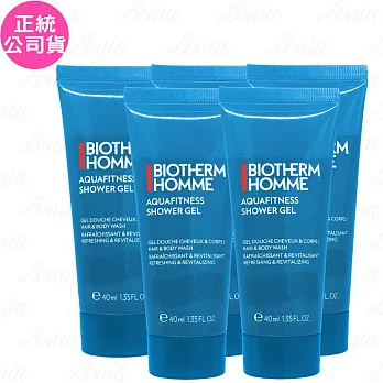 BIOTHERM 碧兒泉 海洋勁量全效沐浴膠(40ml)*5
