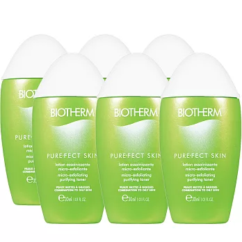 BIOTHERM 碧兒泉 淨膚零油光無瑕肌機能水(30ml)*6