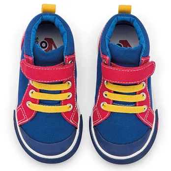 Sneakers帆布鞋-高筒帆布鞋-藍超人7藍