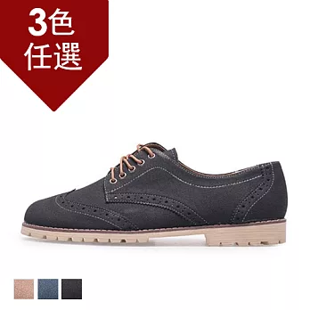 PLAYER雕花紳士風休閒鞋 (KP99) - 共三色26黑