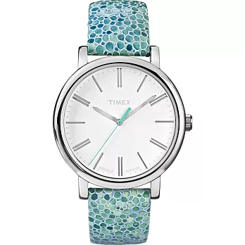 【TIMEX 】經典復刻冷光系列 (藍綠 TXT2P324)