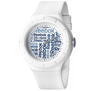 Reebok WarmUP Wallpaper時尚腕錶-藍x白