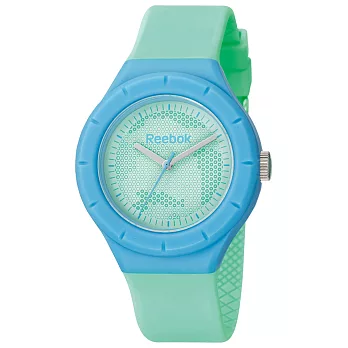 ReebokCAMO圓點潮流時尚腕錶-粉綠