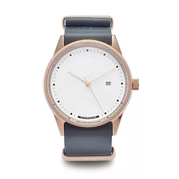 HYPERGRAND - MAVERICK Grey Leather / 冷鋼系列 - 優雅灰皮革 (拋光玫瑰金)