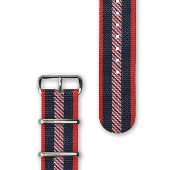 HYPERGRAND - 22MM Varsity NATO STRAP 瓦思堤學院錶帶 (銀釦)