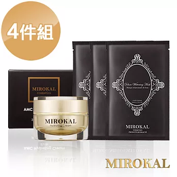 【MIROKAL 米羅蔻】時光綺肌修護霜 + 面膜煥采特惠組 (潤白)