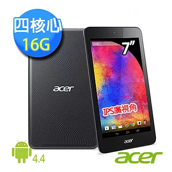 【Acer】ICONIA One 7 B1-750 7吋 四核心高畫質全新繽紛輕薄娛樂平板(WiFi)午夜黑