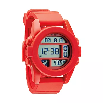 【NIXON】有型UNIT電子錶(橘紅)