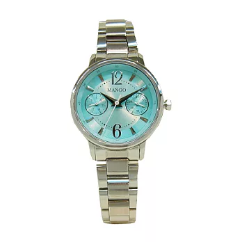 MANGO 美學觀感時尚優質女性腕錶-藍-MA6629L-54