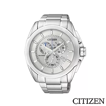 CITIZEN 星辰 Eco-Drive 絕對時刻光動能計時碼錶 AT0821-59A