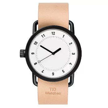 TID Watches No.1 白x天然原色真皮腕錶