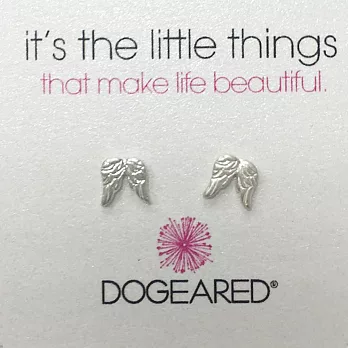 Dogeared純銀 守護天使 Angel Wings 耳環 附原廠盒