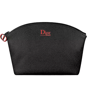 Dior 迪奧 紅色LOGO壓紋Beaute化妝包(黑)