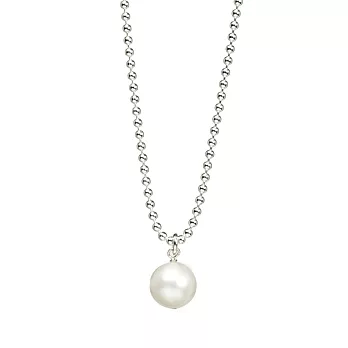 Dogeared 白色珍珠項鍊 正圓款 925純銀 圓珠鍊設計 18吋 附原廠盒
