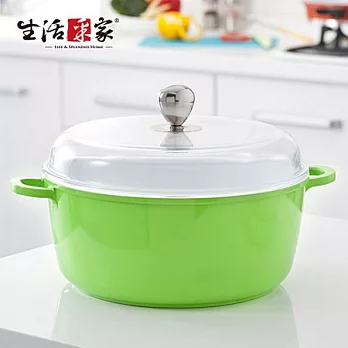 【生活采家】SGS檢驗通過28cm陶瓷不沾歐式燉鍋_果綠#05018
