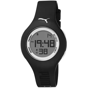 PUMA 陽光信號電子腕錶-黑/小