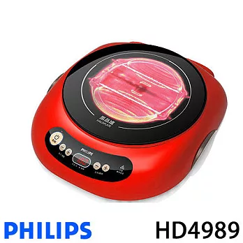 PHILIPS 飛利浦黑晶爐 HD4989 (活力紅).