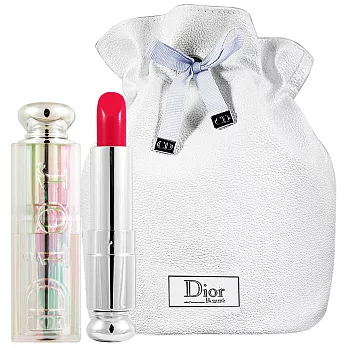 Dior 迪奧 癮誘超模唇膏袖珍版(#578)(1.4g)+星鑽束口圓桶袋