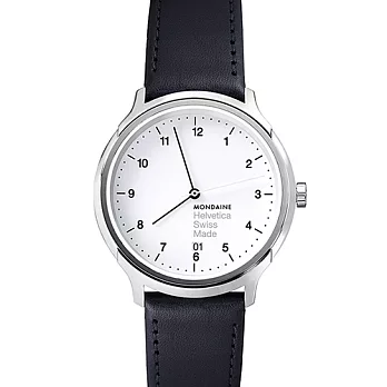 MONDAINE 瑞士國鐵設計系列腕錶-白/33mm