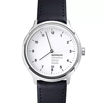 MONDAINE 瑞士國鐵設計系列腕錶 - 白/40mm