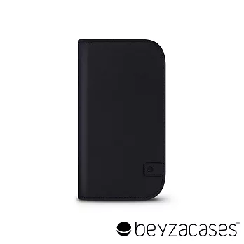 Beyzacases Natural Wallet iPhone 6 專用樸質雅緻皮夾護套-洗鍊黑 (BZ05120)