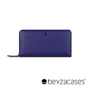 Beyzacases Wallet S Universal 真皮拉鍊手機雙用長夾-葡萄紫 (BZ02662)
