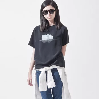 【iohll】女冰山印花上衣L印花